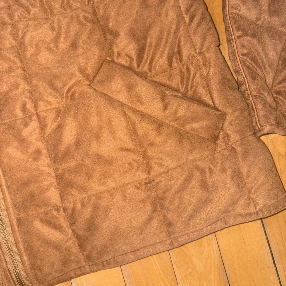 Amazon Women's Brown Quilted Dolman Puffer Jacket warm outer warm